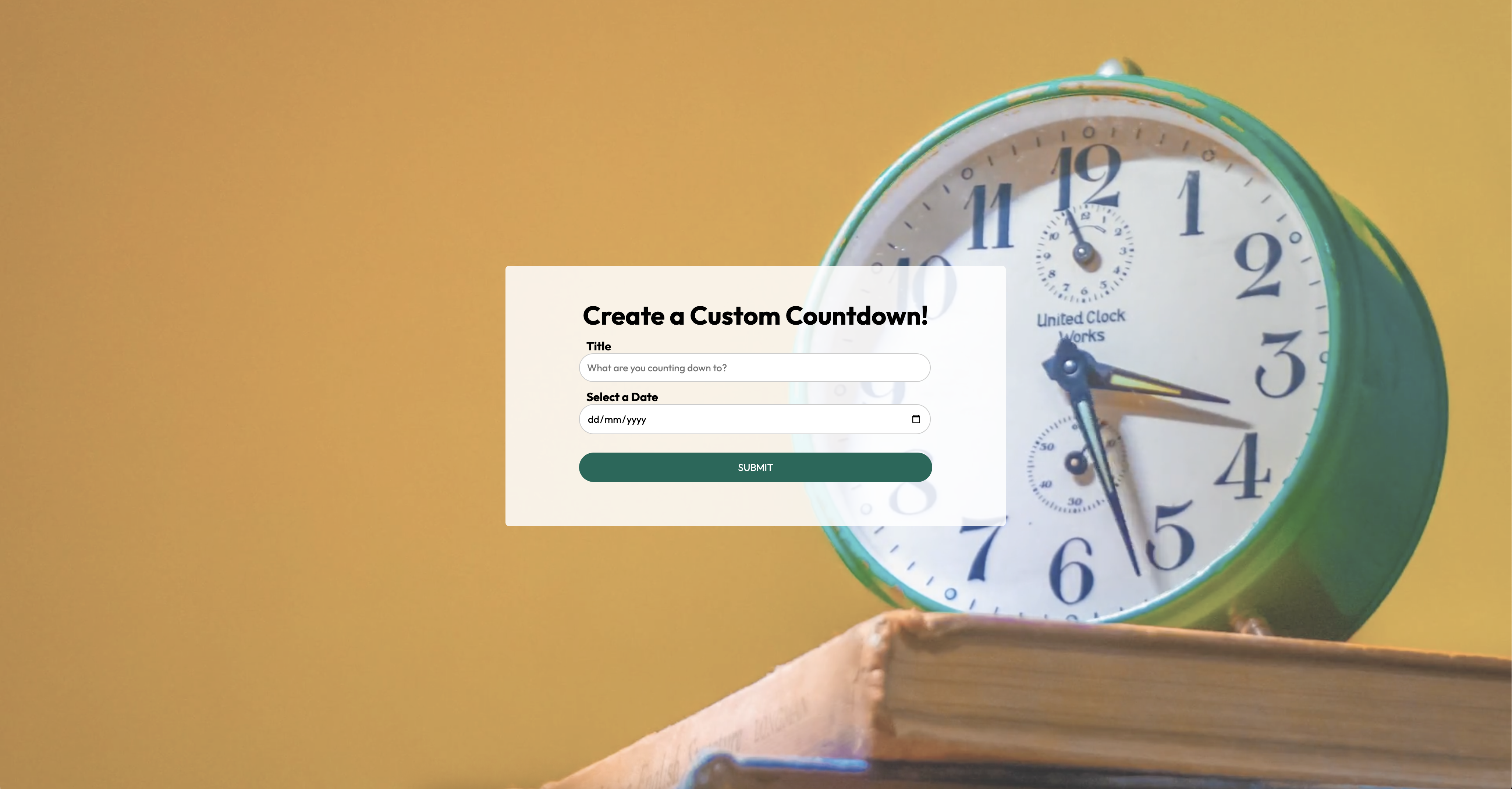 Custom Countdown Project