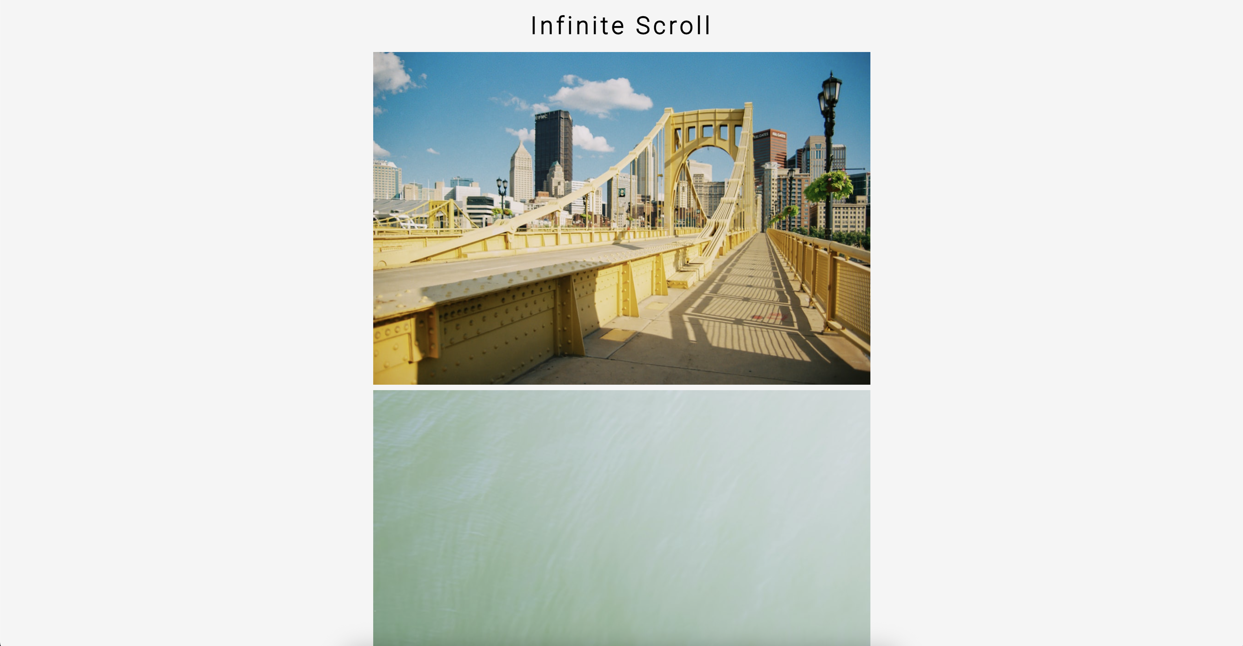 Infinite Scroll Project