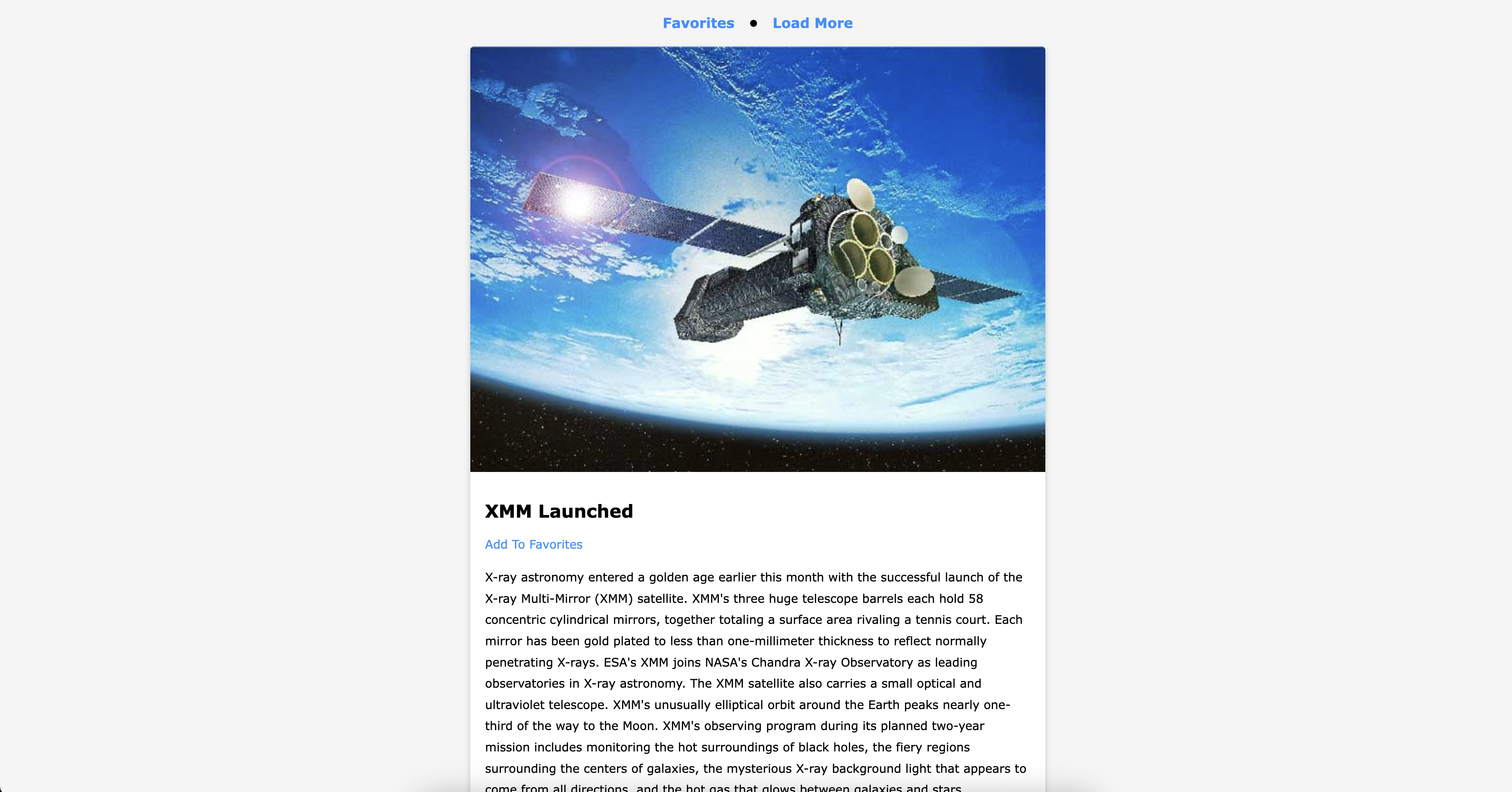NASA APOD Project
